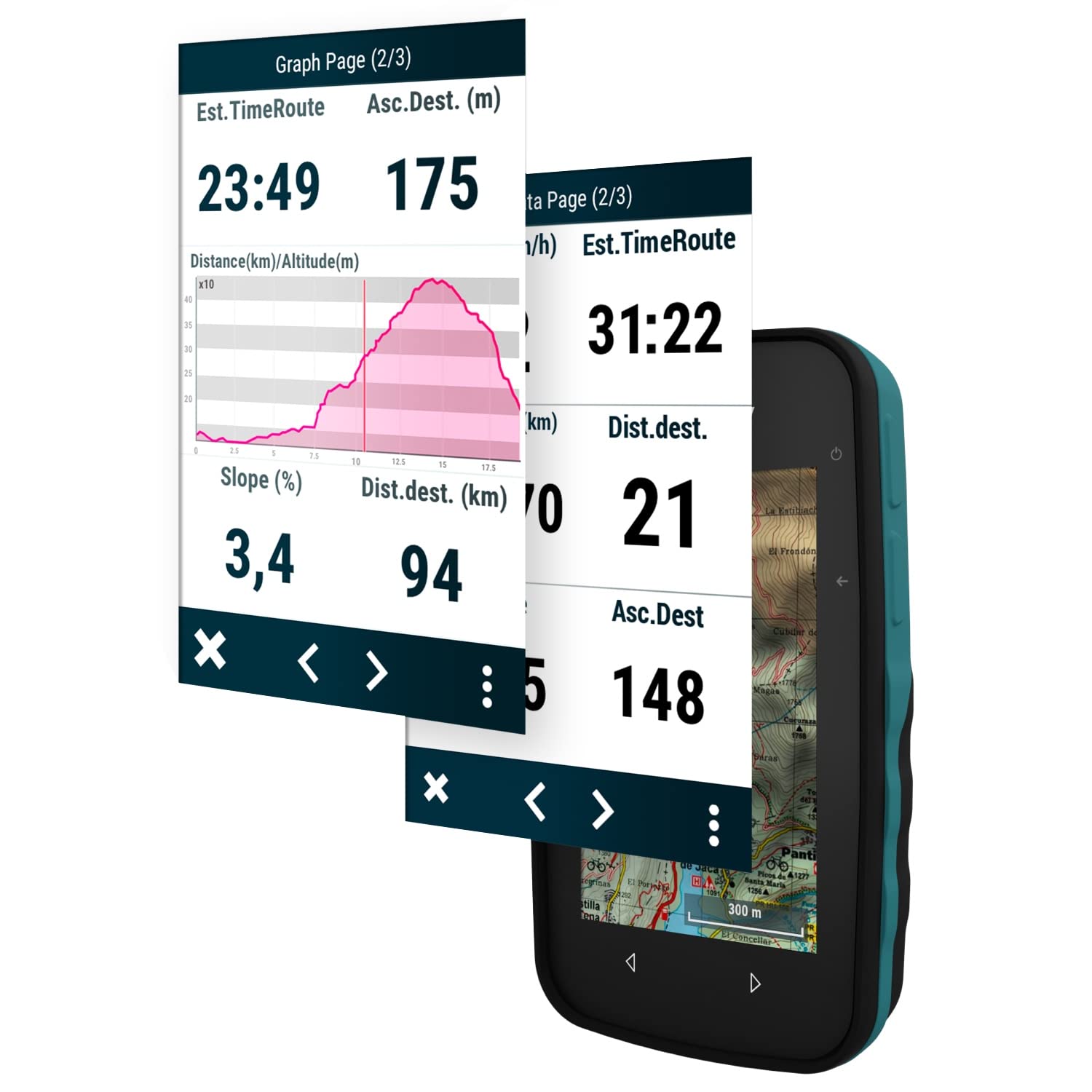 twonav-cross-plus-gps-outdoor-navi-3-2-zoll-mit-deutschland-topo-karte image 3