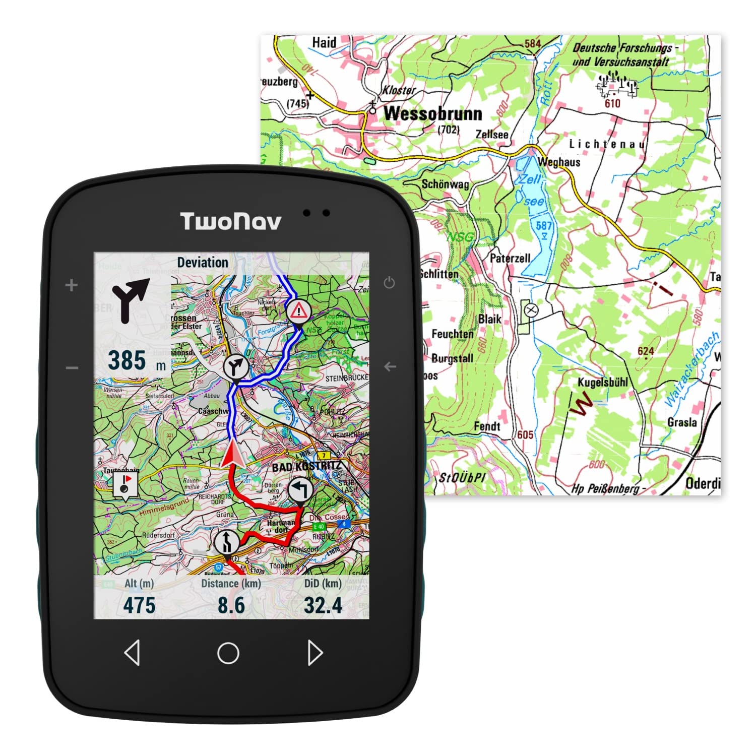 twonav-terra-multisport-gps-3-7-zoll-32-gb-mit-deutschland-topo-fahrrad-mtb-wand image 1
