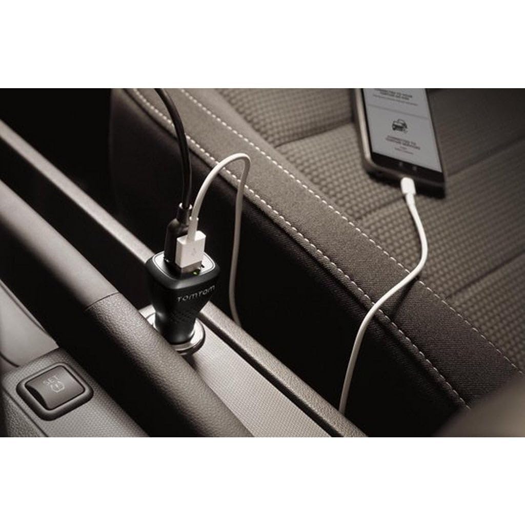 tomtom-high-speed-doppelladeger-t-2-500-ma-mit-2-fach-usb-schwarz image 2